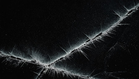 broken glass on a black background, cracks in the glass, abstract backgroundの素材
