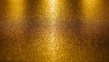 golden glitter vintage lights background. gold and black. defocused.の素材