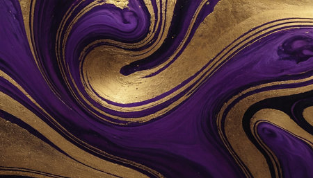 Marble abstract acrylic background. Marbling artwork texture. Agate ripple pattern. Gold powder.の素材