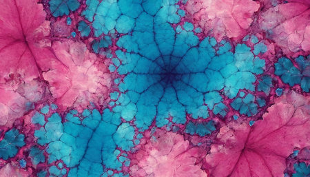 Abstract watercolor background with pink and blue spots. Hand-drawn illustration.の素材