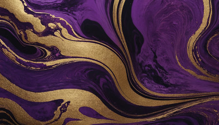 Marble abstract acrylic background. Marbling artwork texture. Agate ripple pattern. Gold powder.の素材