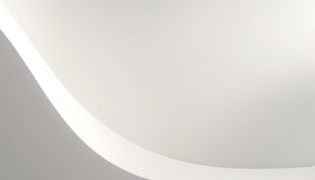 Abstract white background with light lines. Modern minimal design. 3d renderの素材