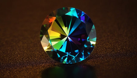Gemstone on a dark background close-up. 3d renderingの素材