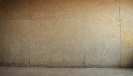Concrete wall and floor as a background texture with copy space.の素材