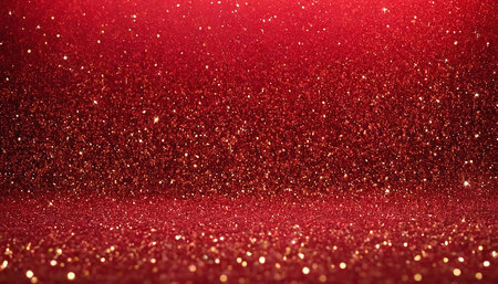 Red glitter texture abstract background for birthday, anniversary, wedding, new year eve or Christmas.の素材