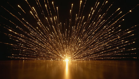 Fiber optics background with lots of light spots. High quality photoの素材