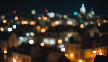 City night light blur bokeh background, bokeh background.の素材