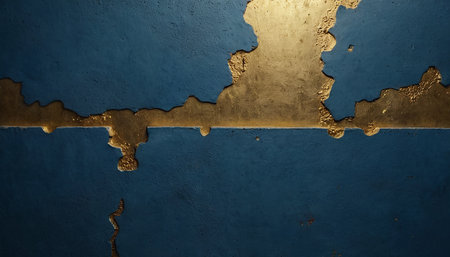 Blue background with gold texture. Element for design. Template for designの素材