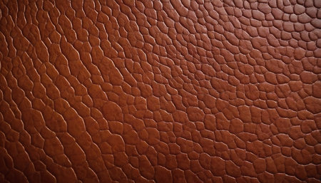 Brown leather texture background. Close up of brown leather texture background.の素材