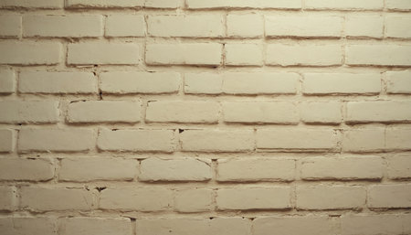 Old white brick wall texture background. Vintage style toned picture.の素材