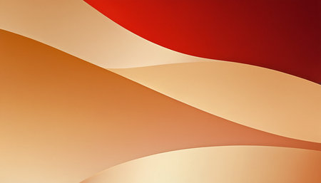 Abstract orange and red background with wavy lines. Vector illustration.の素材