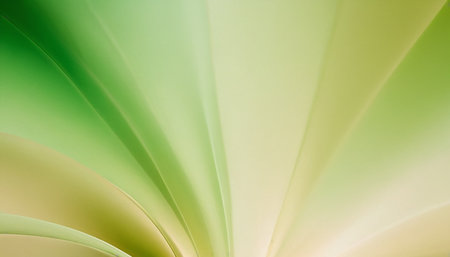 abstract background with green and yellow curved sheets of paper - macro photoの素材