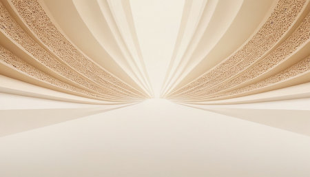 Abstract architecture background, empty interior with white walls. 3d renderの素材