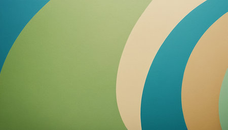 Abstract geometric paper background in pastel colors. Minimal concept.の素材