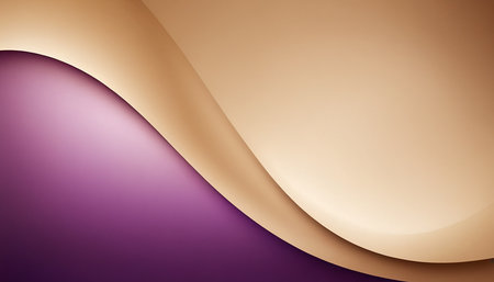 abstract background with wavy lines in purple and beige colorsの素材