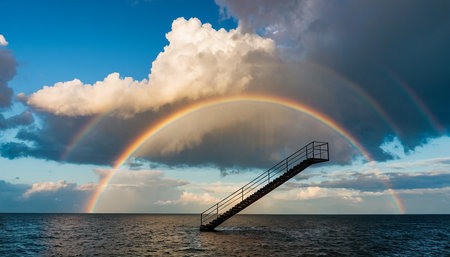 Lightning strike in the dark sky with clouds. Thunderstorm.の素材