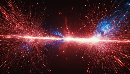 Fireworks in the night sky as a background. 3D renderingの素材