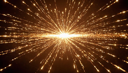 abstract background with a lot of lights and sparkles in itの素材