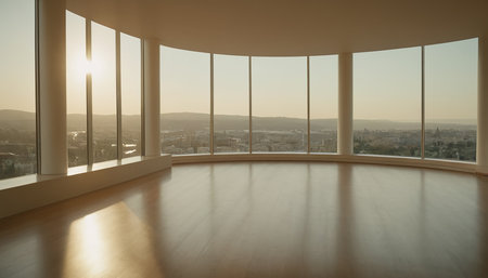 large luxury modern bright interiors Living room illustration 3D rendering computer digitally generated imageの素材