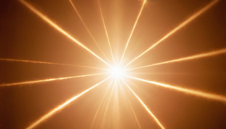abstract of sun with flare. natural background with lights and sunshine wallpaperの素材