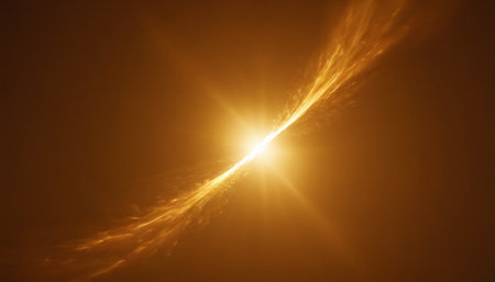 sunset with lens flare and bokeh effect, abstract backgroundの素材