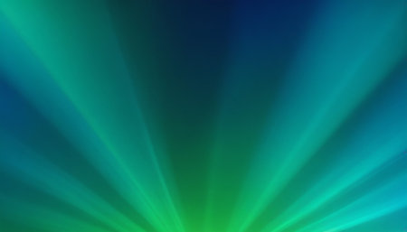 abstract background with blue, green and yellow rays of light.の素材