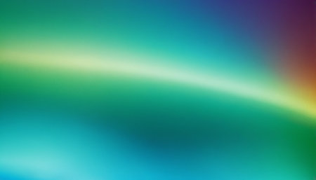 abstract rainbow background with smooth lines in blue, green and yellowの素材