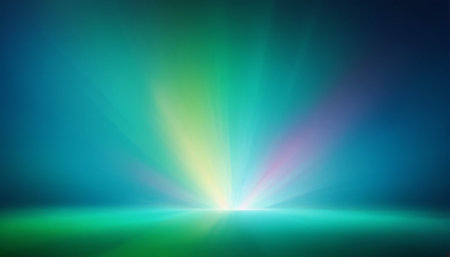 abstract multicolor background with rays of light and copy spaceの素材