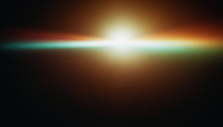 Abstract lens flare and bokeh effect background. Light leaks.の素材