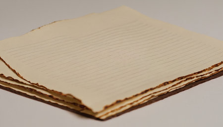 Pile of matzah isolated on white background. Jewish Passover holidayの素材