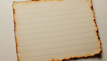 Blank sheet of paper with space for your message or text.の素材