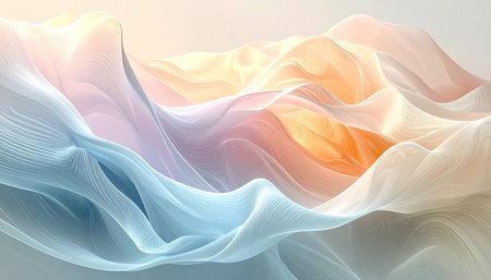 abstract wavy background. 3d rendering, 3d illustration.の素材