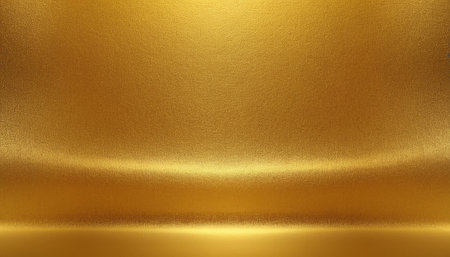 Gold metal background or texture and gradients shadow. 3d illustrationの素材