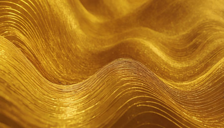 golden satin texture background close up. golden satin texture backgroundの素材