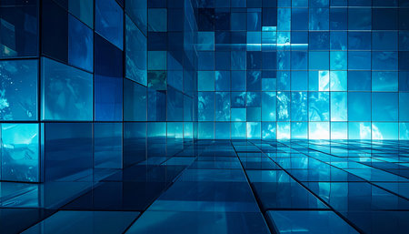 3D rendering of abstract technology background. Hi-tech concept.の素材