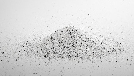 Pile of ground powder isolated on white background with copy space.の素材