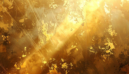 Gold background with some damage on it and some spots on it.の素材