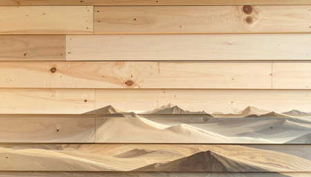 Wooden wall texture, wood background for interior exterior decoration and industrial construction concept design.の素材