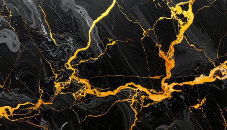 Marble patterned texture background. Marbles of Thailand, abstract natural marble black and goldの素材