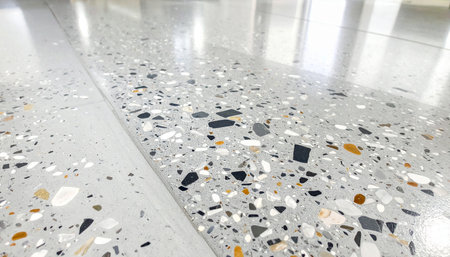 terrazzo floor in modern office building, terrazzo floorの素材