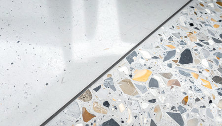 Terrazzo floor and wall texture background for interior or exterior design.の素材