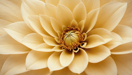 Close-up of a yellow dahlia flower in full bloomの素材