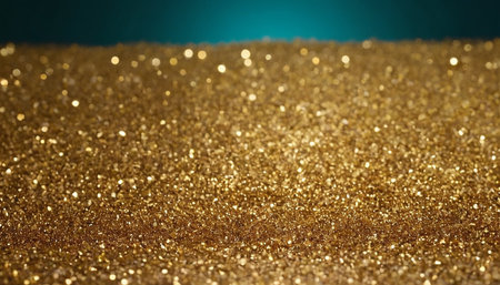 golden glitter texture Colorfull Blurred abstract background for birthday, anniversary, wedding, new year eve or Christmas.の素材