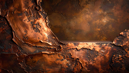 Rusty metal background. 3d rendering, 3d illustration.の素材