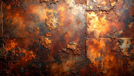 Rusty metal background. Grunge rusty metal texture. Rusty metal backgroundの素材
