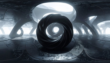 3D futuristic background for multiple projects like science, music, art, spiritual, technologyの素材