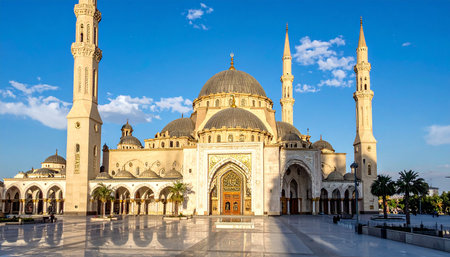 Sheikh Zayed Grand Mosque in Abu Dhabi, United Arab Emiratesの素材