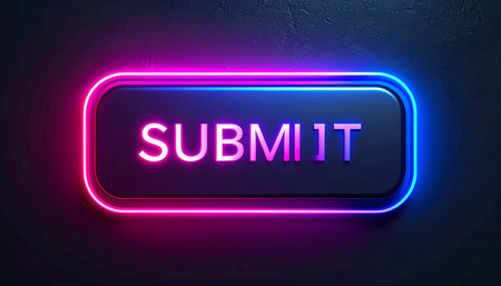 Illustration depicting an illuminated neon sign with a subcutaneous concept.の素材