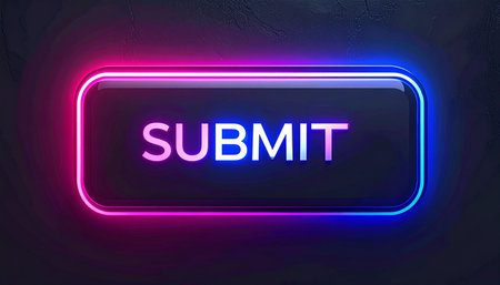 Illustration depicting an illuminated neon sign with a subcutaneous concept.の素材