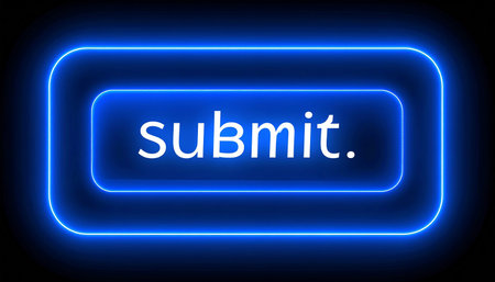 Blue square button with the word SUMMIT in the center, vector illustrationの素材